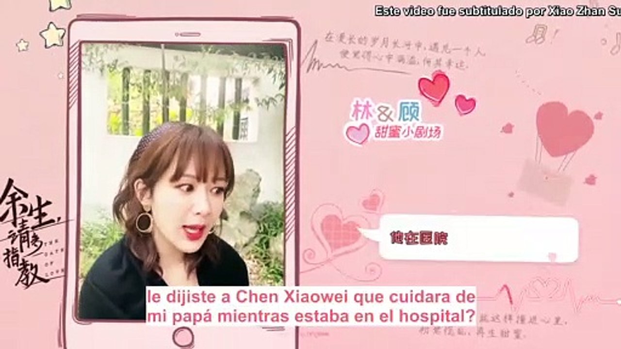 [SUB ESPAÑOL] 220322 The Oath of Love weibo update con Xiao Zhan -  EP 08 EXTRA - Zhi Xiao version