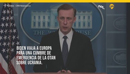 Biden viaja a Europa para una cumbre de emergencia de la OTAN sobre Ucrania.