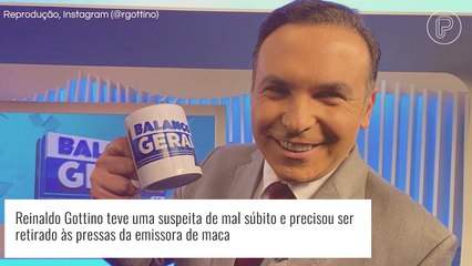 Reinaldo Gottino é internado às pressas após fortes dores no peito. Saiba detalhes sobre estado de saúde