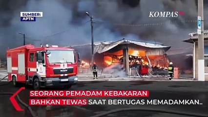 Download Video: Pasukan Rusia Serang Pasar di Kharkiv Ukraina, Pemadam Kebakaran Ikut Diserang Hingga Tewas