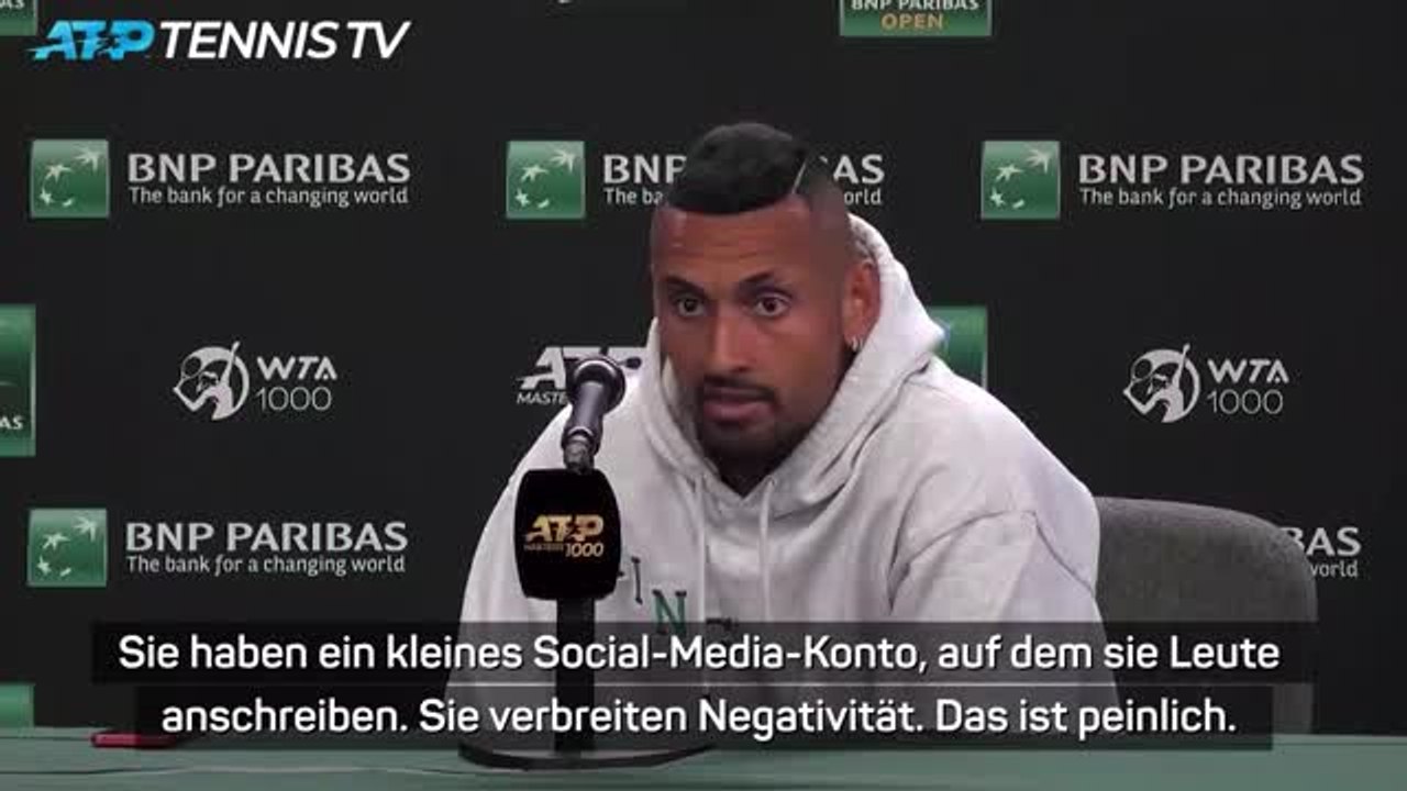 Kyrgios: 'Fan-Verhalten wird immer schlimmer'
