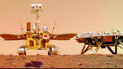 El rover Zhurong, captado tras recorrer 1,5 kilómetros en Marte