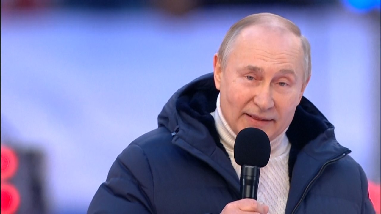 Russisches Fernsehen unterbricht Putin mitten in Rede