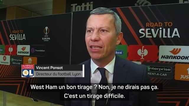 Quarts - Ponsot : West Ham, un tirage difficile