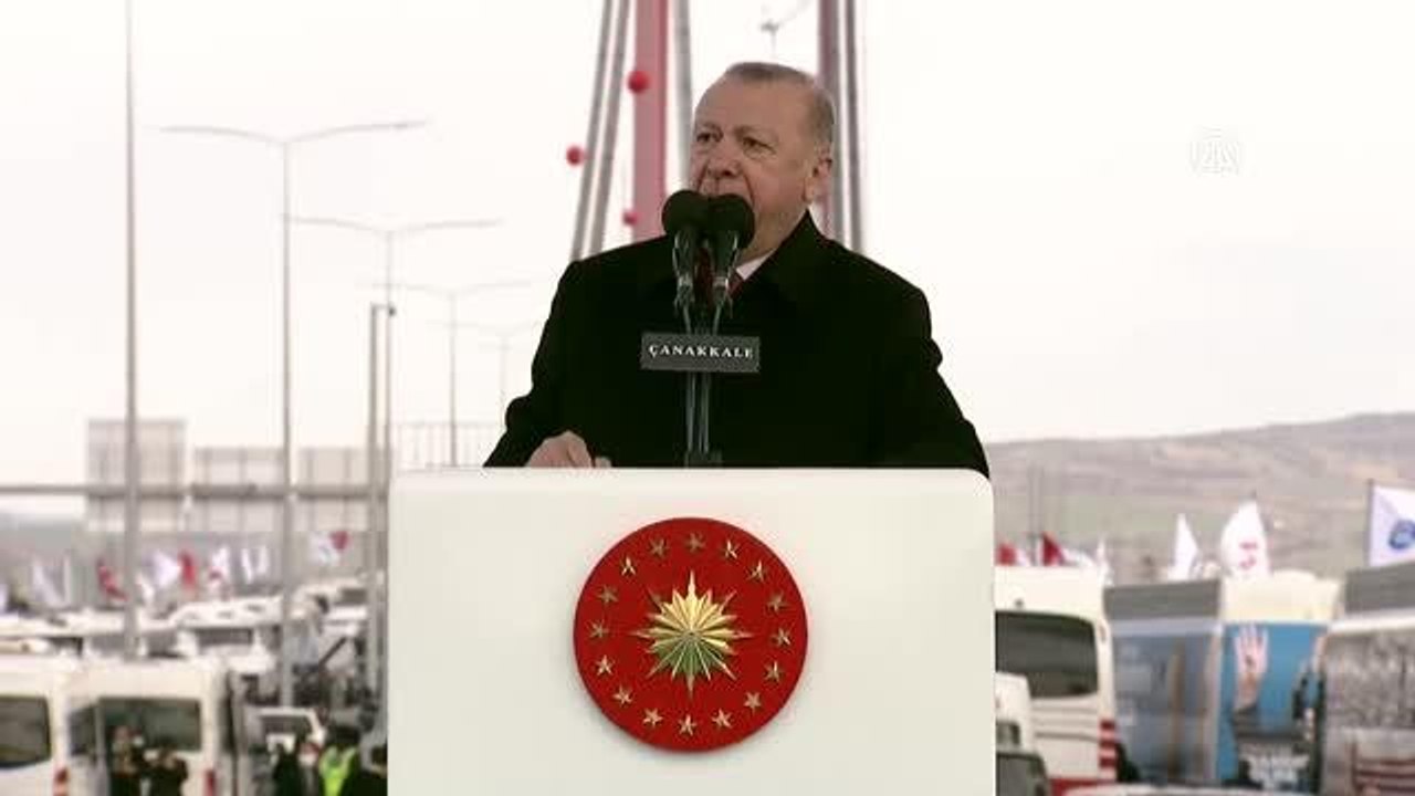 ÇANAKKALE - Cumhurbaşkanı Erdoğan: "(1915 Çanakkale Köprüsü) Otomobil geçişleri ile alakalı fiyatı, 200 lira olarak belirledik"
