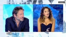 Première apparition de Camille Lavabre, nouvelle miss météo de Canal+, dans L'Info du vrai