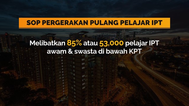 [INFOGRAFIK] SOP pergerakan pulang pelajar IPT