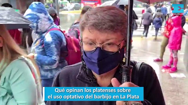 Qué opinan los platenses sobre el uso optativo del barbijo en La Plata