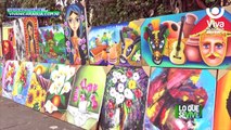 Pintores originarios de Tipitapa ofertan sus obras en Chinandega