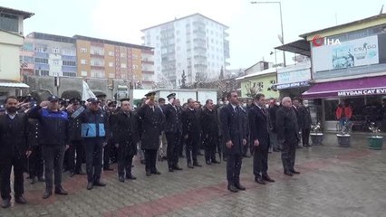 Çanakkale Zaferi lapa lapa kar yağışı altında kutlandı