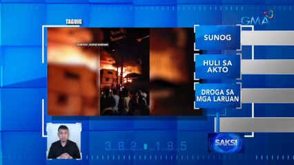 70 bahay sa Taguig, nasunog | Saksi