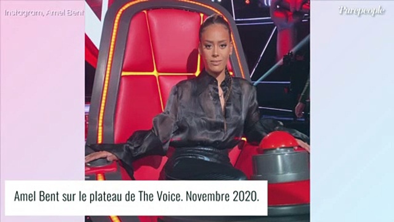 Amel Bent enceinte et canon en robe transparente sur The Voice, Vitaa et ses fans envoûtés