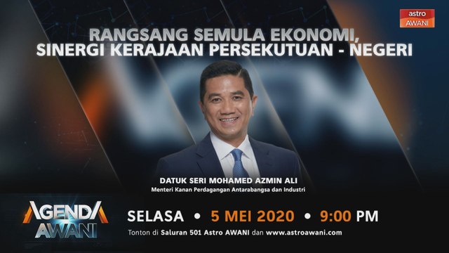 Agenda AWANI: Rangsang semula ekonomi, sinergi Kerajaan Persekutuan - Negeri