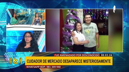 Cuidador de mercado desaparece tras recibir amenazas