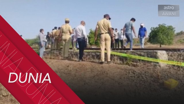 16 pekerja migran tertidur di landasan digilis kereta api