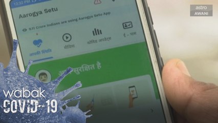 Aplikasi kesan COVID-19 di India terima 90 juta jumlah turun