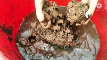 Super Gritty Red Dirt Sand Cement Water Crumble with Reverse Cr: Mini Libi ASMR❤