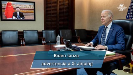 Si China brinda apoyo a Moscú deberá asumir las "consecuencias", advierte Biden