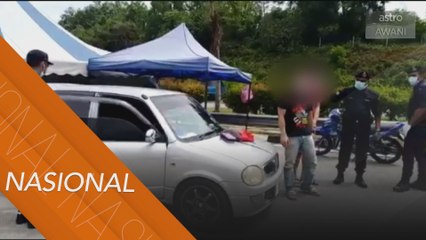 Dua tokan dadah ditahan ketika sekatan jalan raya