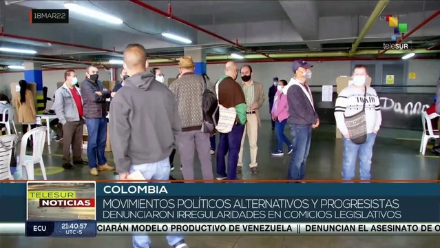 Movimientos políticos alternativos denunciaron irregularidades en comicios legislativos en Colombia