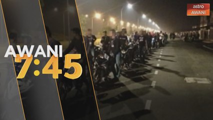 Anggota polis dirempuh 10 penunggang motosikal