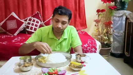 Motton curry sathe katla mach diya jomiya khaoa holo