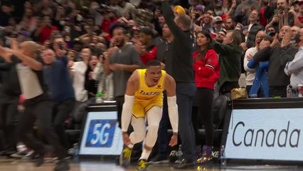 Hyped Westbrook hits dramatic game-tying three for Lakers