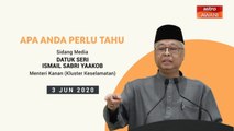 5 perkara penting sidang media harian PKPB - 03 Jun 2020