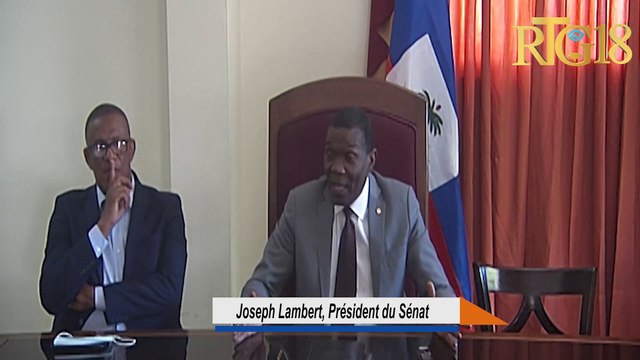 Prezidan sena a Joseph Lambert rankontre yon delegasyon sektè popilè Ayisyen
