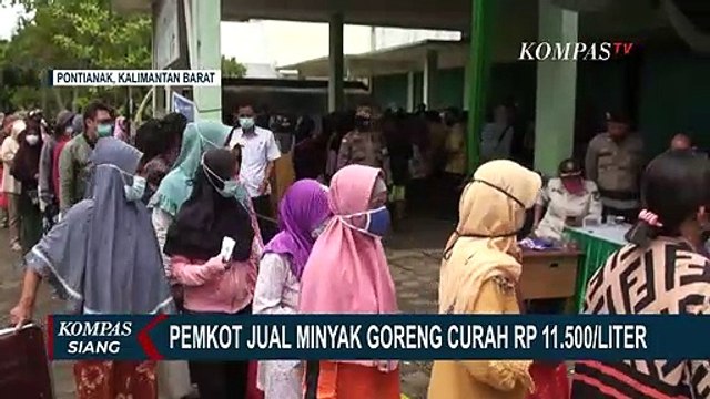 Pemkot Pontianak Jual Minyak Goreng Murah, Hanya Rp 11.500 per Liter!