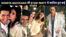 Sidharth Malhotra, Karan Johar, Ananya Panday & Stars At Shweta Bachchan's Grand Birthday Bash