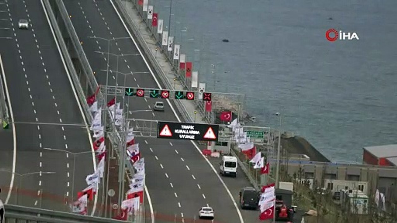 Simgelerin köprüsü 1915 Çanakkale Köprüsü'nde araç geçişleri başladı