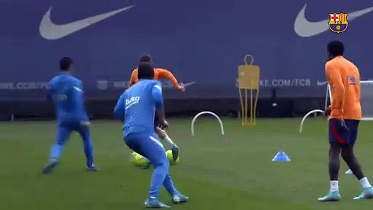El trabajo de Sergi Roberto y Wagué para volver a tope / FCB