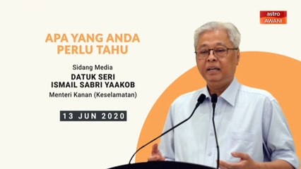 5 perkara penting sidang media harian PKPP - 13 Jun 2020