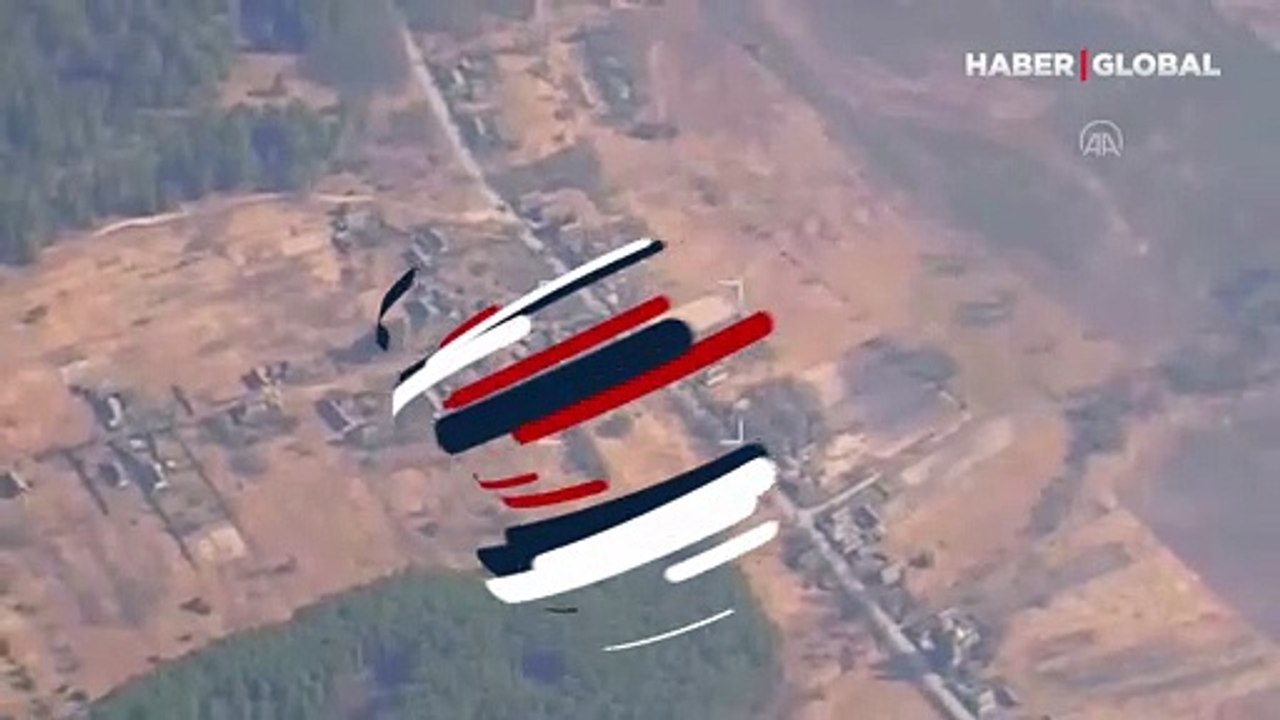 Ukrayna ordusuna ait askeri araçlar, Rus füzeleri tarafından vuruldu