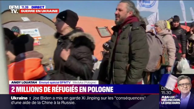 Guerre en Ukraine: en Pologne, l'accueil des réfugiés à la frontière s'organise