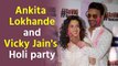 Ankita Lokhande and Vicky Jain celebrate their first Holi