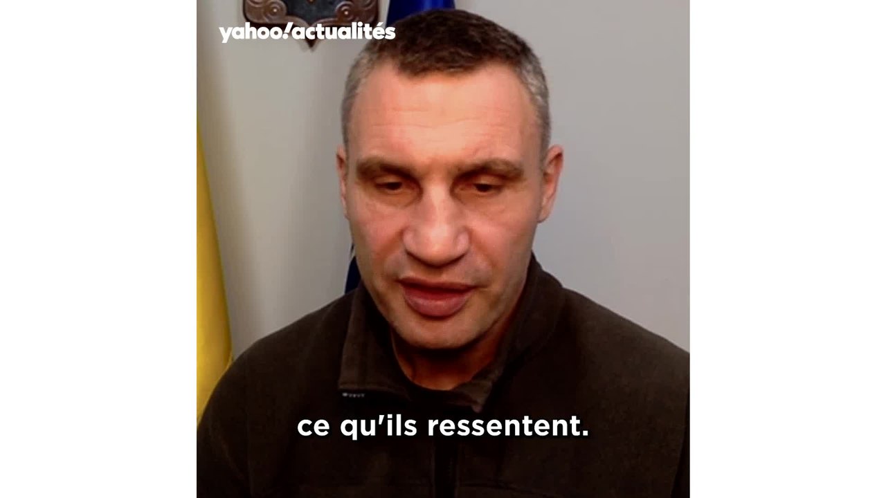 Vitali Klitschko :  "J’ai pleuré ce matin, je pleure tous les jours"