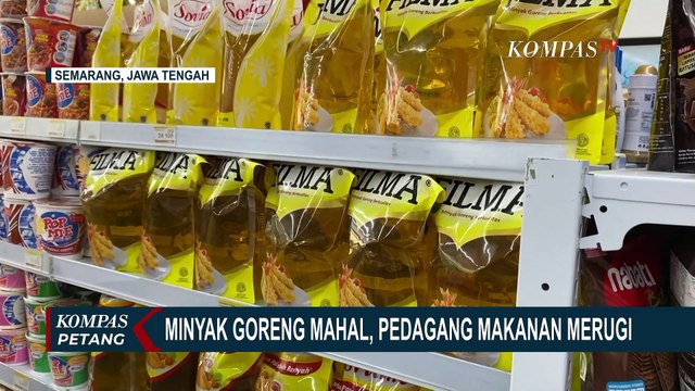 Sejumlah Pedagang Makanan Keluhkan Harga Minyak Goreng Mahal