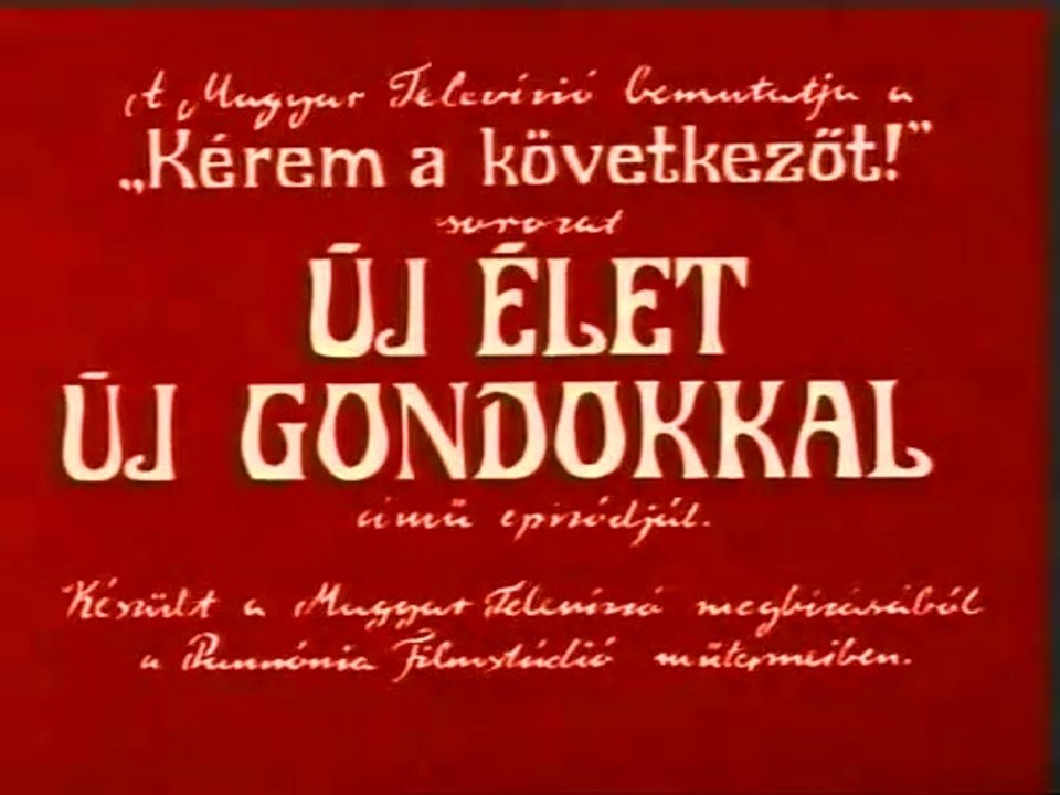 Kérem a következőt: Új élet új gondokkal