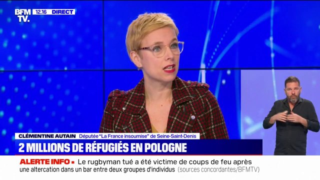 Clémentine Autain souhaite que la France accueille des réfugiés ukrainiens: On en est capables de cet élan de solidarité