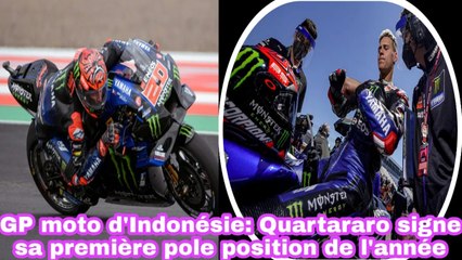 GP Moto D'Indonésie: Quartararo Signe Sa Première Pole Position De L'année - grand prix 2022