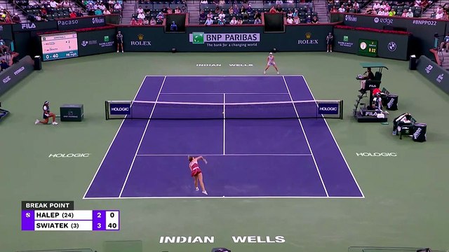 Indian Wells - Swiatek impressionne face à Halep et file en finale