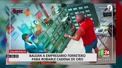 Salamanca: Delincuentes balearon a dueño de ferretería para robarle su cadena de oro
