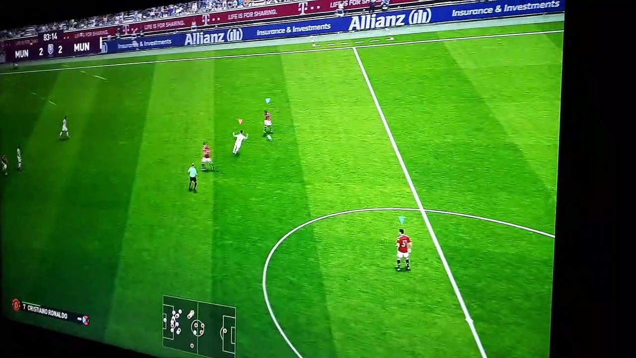 Edinson Cavani Goal After Long Passing (Manchester United FC - Manchester United FC PES 2021)