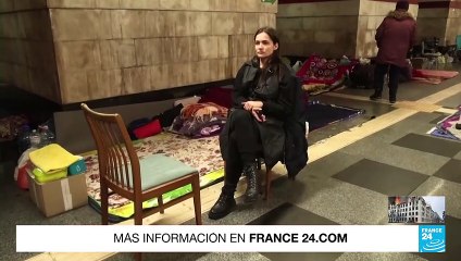 Metro de Kiev acoge a las ciudadanos que no quieren salir de Ucrania