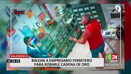 Salamanca: Delincuentes balearon a dueño de ferretería para robarle su cadena de oro