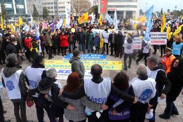 Samsun'da sendikalardan yürüyüş ve miting