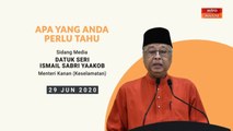 5 perkara penting sidang media harian PKPP - 29 Jun 2020