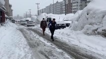 Bitlis'te devam eden kar yağışı yaşamı olumsuz etkiliyor